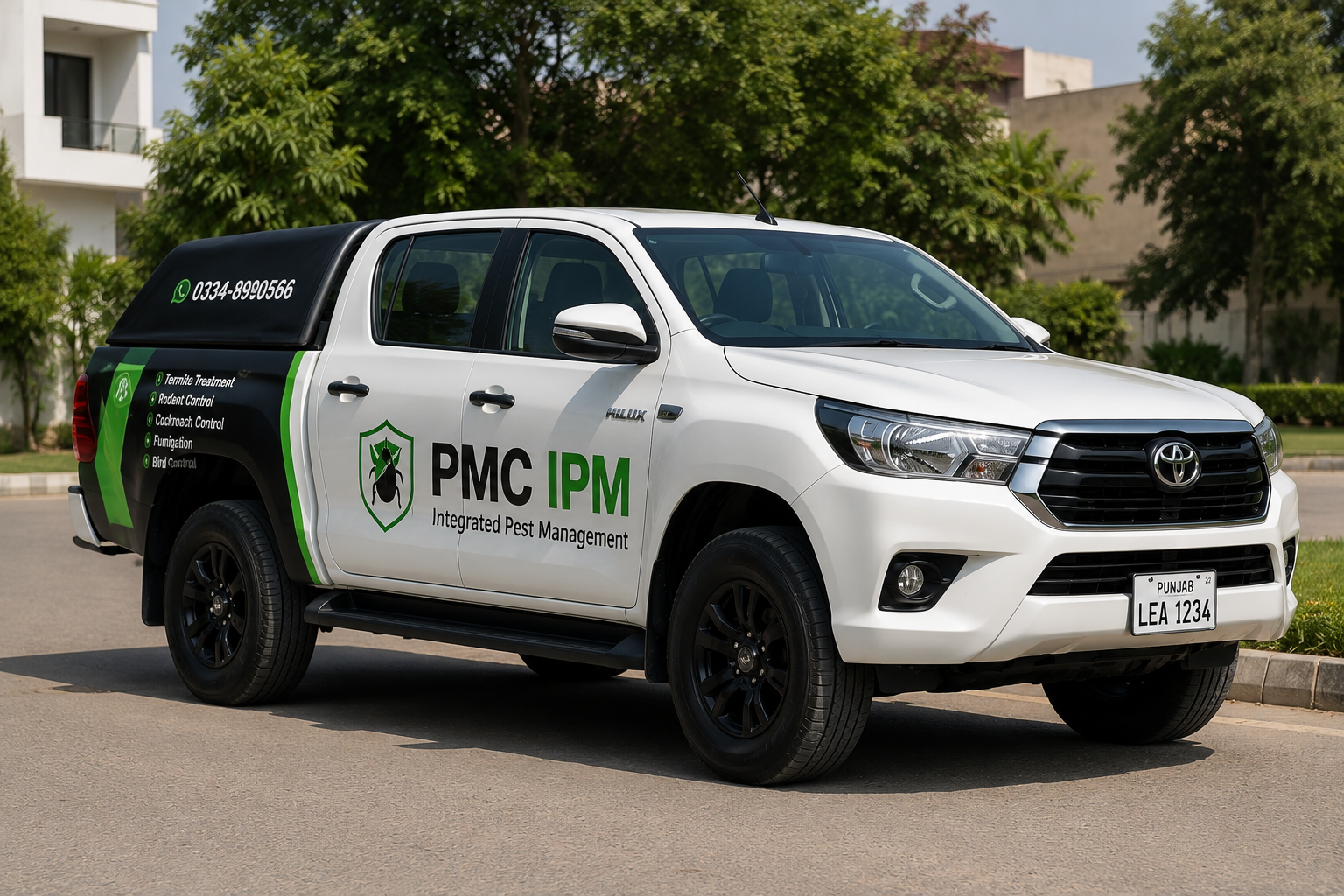 PMC IPM pest management service vehicle